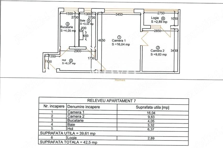 Apartament cu 2 camere semidecomandat în Girocului