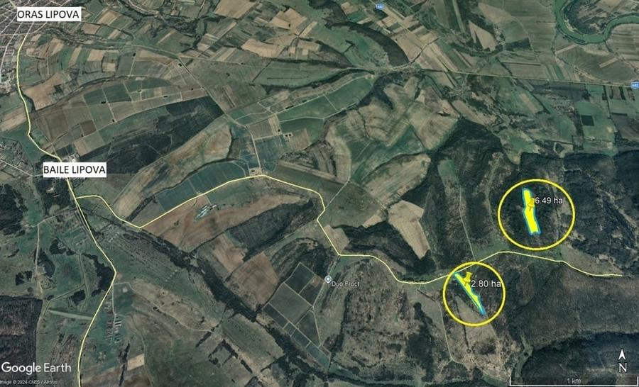 Teren de 92900 mp, în Central