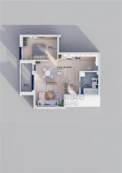 Apartament cu 2 camere în Horlești