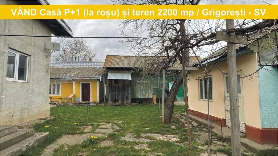 Casă cu 2 camere cu Teren 2200 Mp în Grigorești