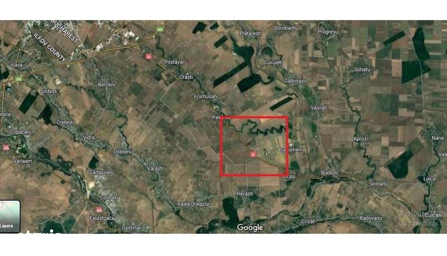 Teren de 84000 mp, în Frumușani