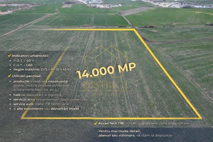 Teren de 14000 mp, în Covaci
