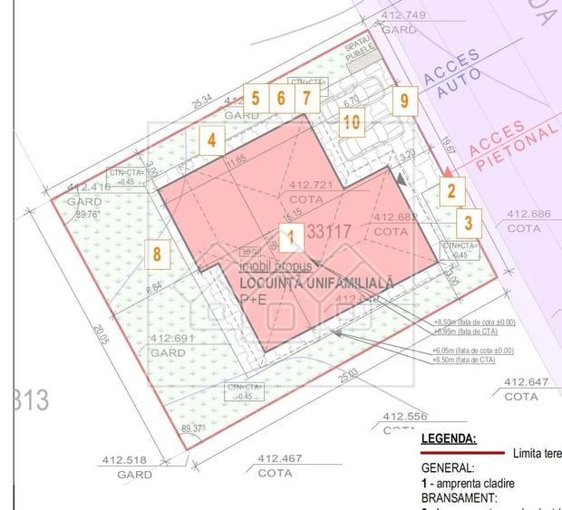 Casă cu 5 camere cu Teren 500 Mp în Central
