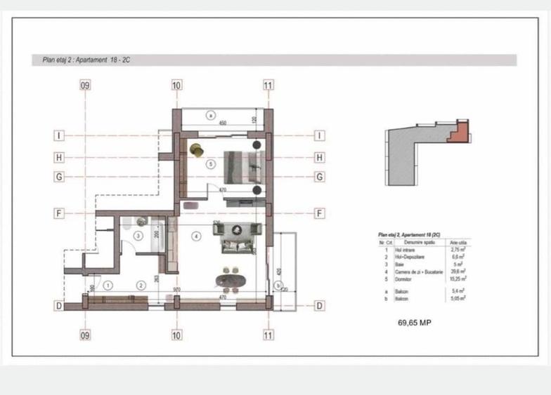 Apartament cu 2 camere decomandat în Nicolae Grigorescu