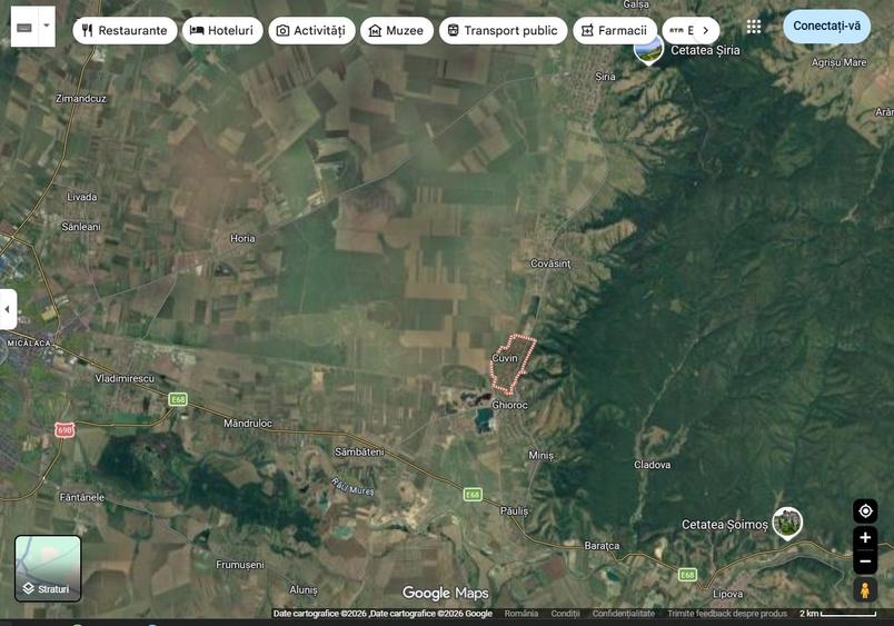 Teren agricol extravilan de 5869 mp, în Ghioroc