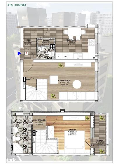 Apartament cu 2 camere, mobilat în Central