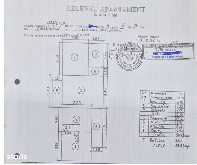 Apartament cu 3 camere în Fălticeni
