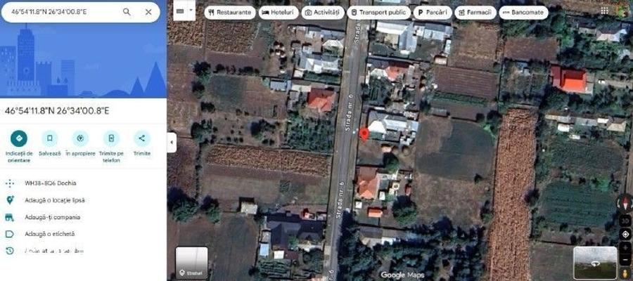 Teren de 855 mp, în Dochia