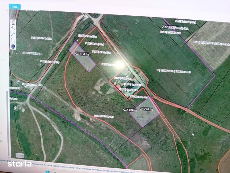 Teren de 1000 mp, în Ernei