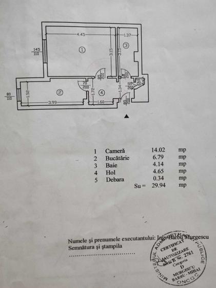 Garsonieră decomandată în Militari