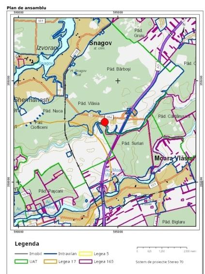 Teren agricol intravilan de 2400 mp, în Snagov