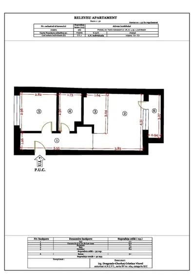 Apartament cu 2 camere în Central