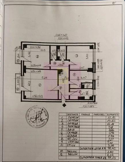 Apartament cu 3 camere decomandat în Decebal
