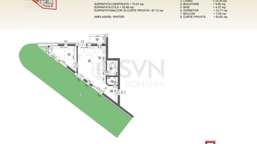 Apartament cu 2 camere în Nord — fotografia 3