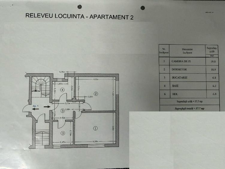 Apartament cu 2 camere decomandat în Gorjului