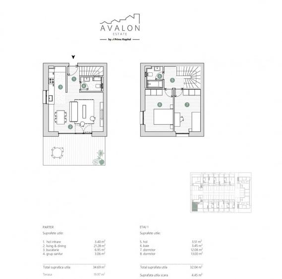 Apartament cu 3 camere semidecomandat, mobilat în Pipera