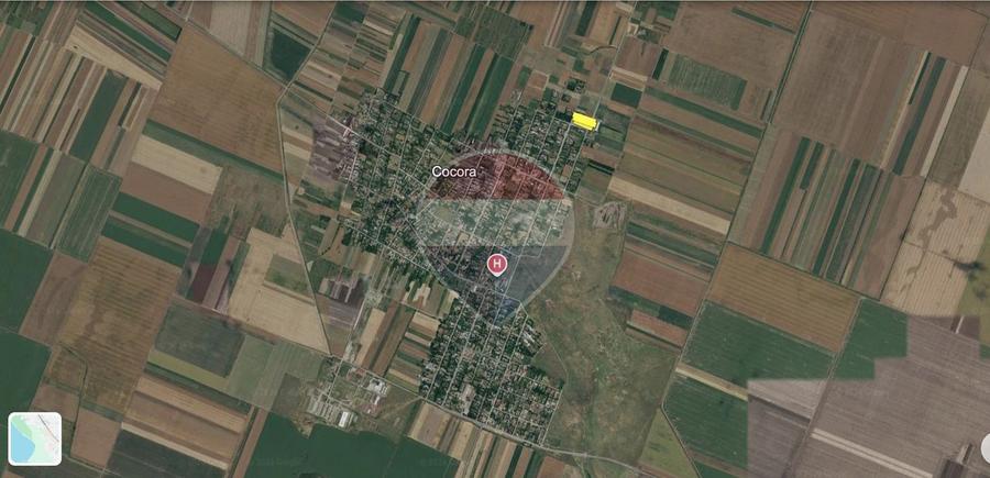 Teren agricol intravilan de 2205 mp, în Cocora