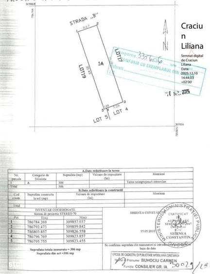 TEREN INTRAVILAN 306 mp Palazu Mare, Constanta - Ocazie Unica - 1