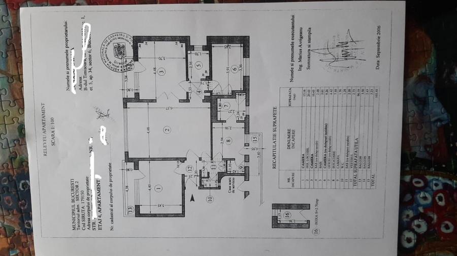 Apartament cu 4 camere în P-ța Rosetti