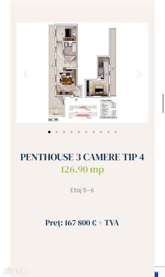 Apartament cu 3 camere în Central