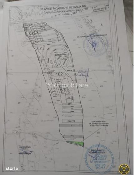 Teren intravilan arabil 5827mp, zona cimitir Mos Ion Roata - Sopor