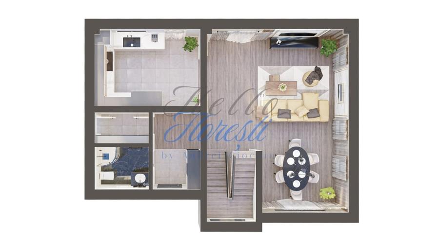 Duplex cu 4 camere cu Canalizare în Dezmir