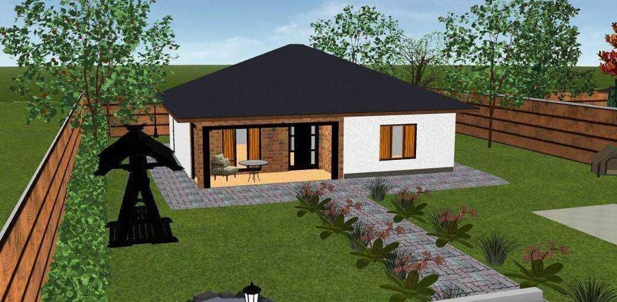 Casă cu 3 camere în Muntenii de Sus