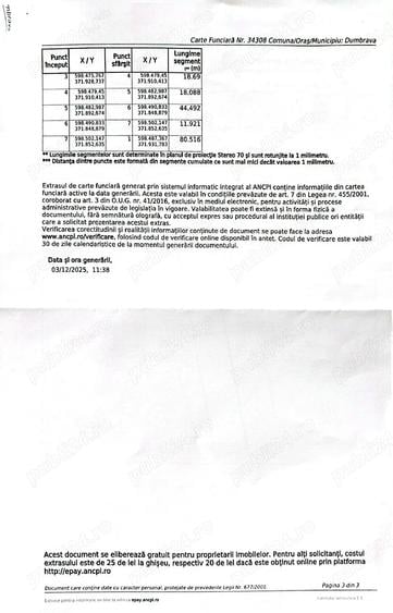 Teren de 1000 mp, în Cornu