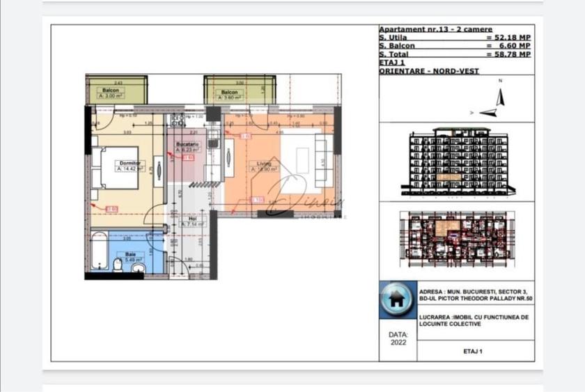 2 camere Th Pallady - METROU I Bloc 2023 I Mutare imediataI COMISION0% - 4