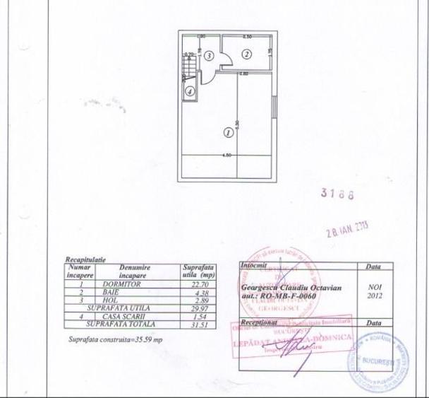 Apartament cu 2 camere semidecomandat, mobilat în Vitan