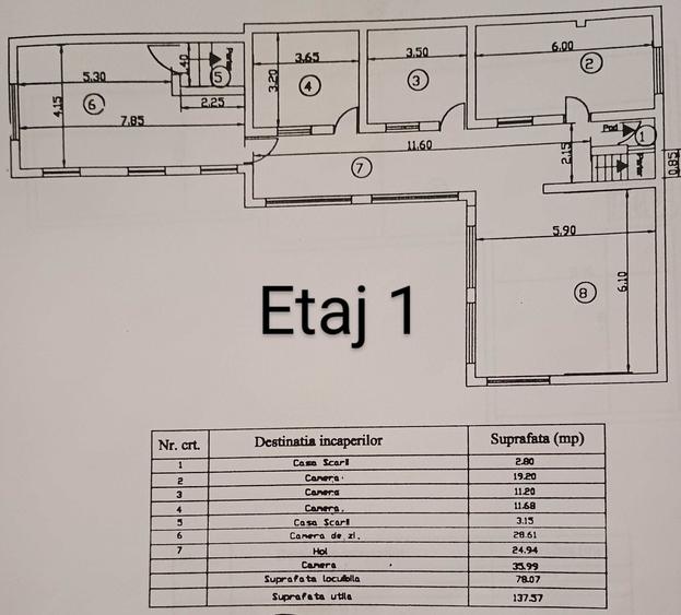 Casă cu 4 camere cu Teren 450 Mp în Berceni