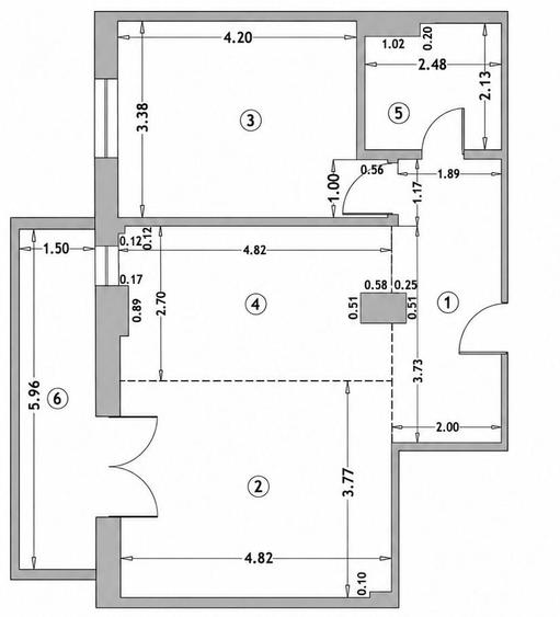 Apartament cu 2 camere decomandat în Parc Zăvoi