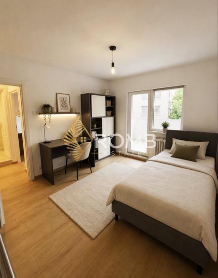 Apartament cu 3 camere decomandat, mobilat în Plopilor