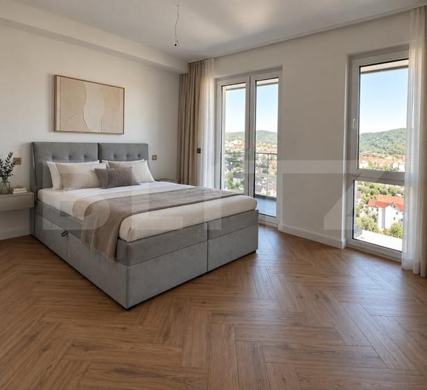 Penthouse cu 3 camere decomandat, mobilat în Central
