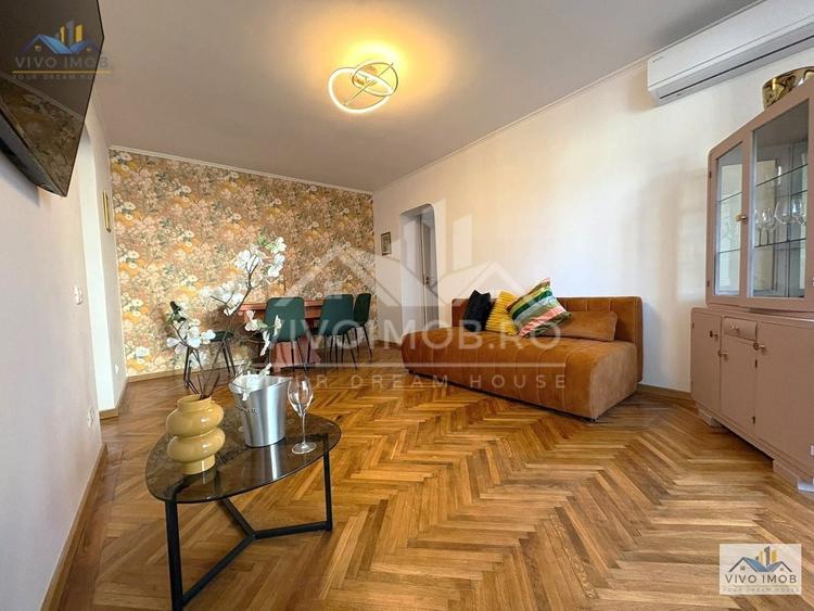 Apartament cu 3 camere semidecomandat, mobilat în Titan