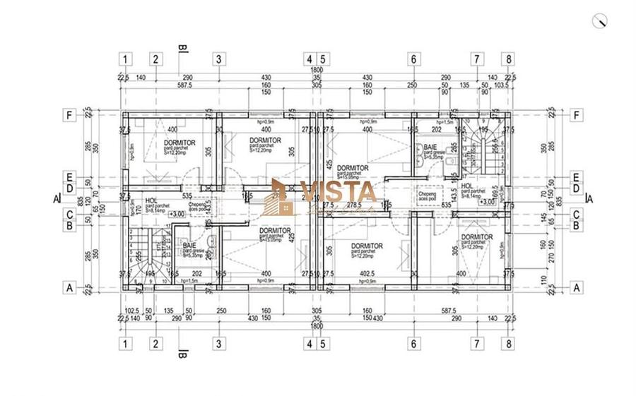 Casa tip duplex 130 mp utili, teren 500mp, toate utilitatile, Stupini, - 12