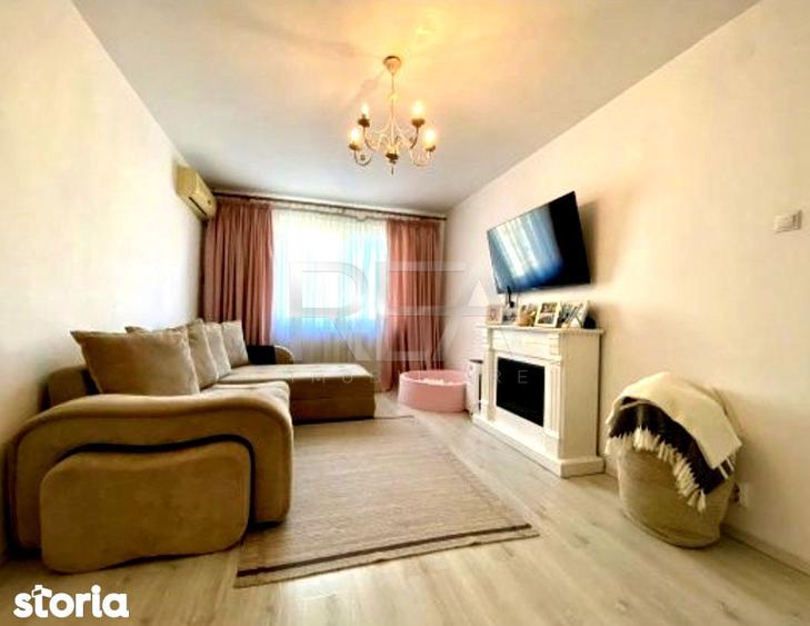 Apartament cu 3 camere semidecomandat, mobilat în Pantelimon