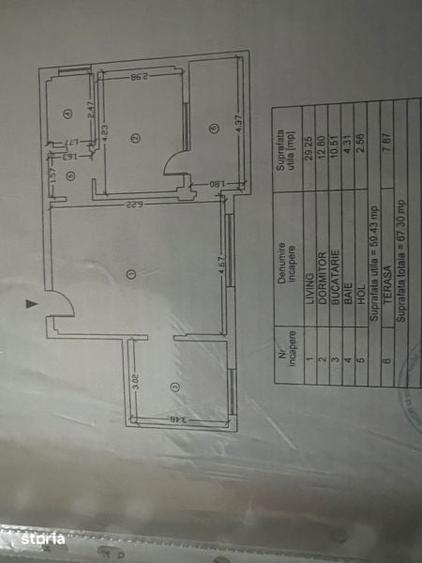 Apartament cu 2 camere în Central