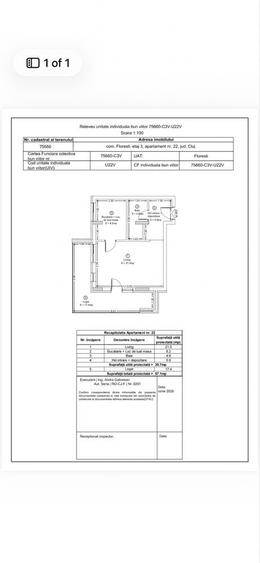 Apartament cu 2 camere decomandat în Florești