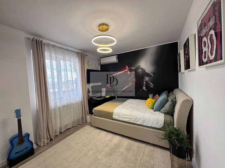 Apartament cu 3 camere semidecomandat, mobilat în Dâmbul Rotund