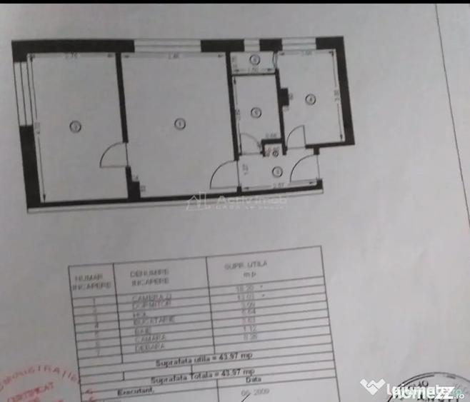 Apartament cu 2 camere semidecomandat în Boldești