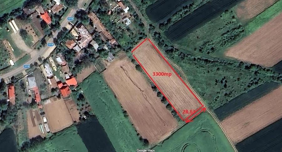 Teren de 3300 mp, în Merii Petchii