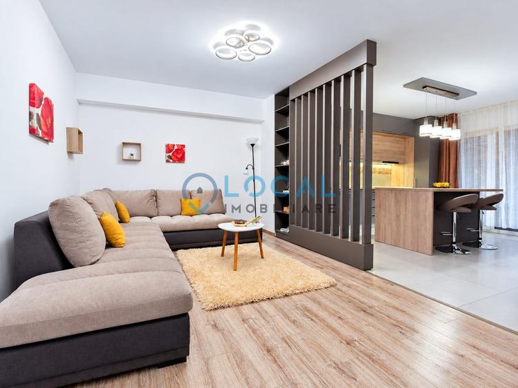 Apartament cu 2 camere semidecomandat, mobilat în Central