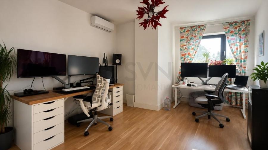 Apartament cu 3 camere decomandat, mobilat în Barbu Văcărescu