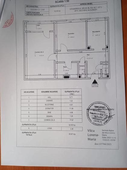 2 camere Strada Basmului ( Lujerului )- Militari - 5
