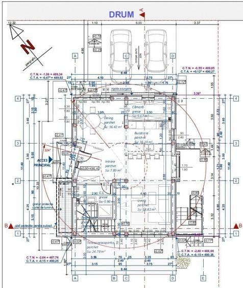 Casă cu 2 camere cu Teren 500 Mp în Central
