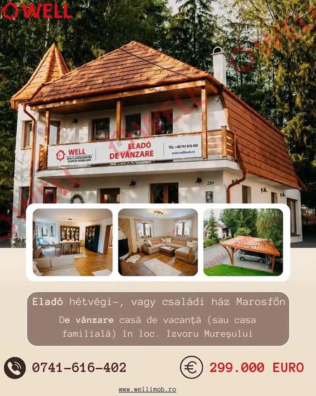Casă cu 3 camere cu Teren 1600 Mp în Izvoru Mureșului