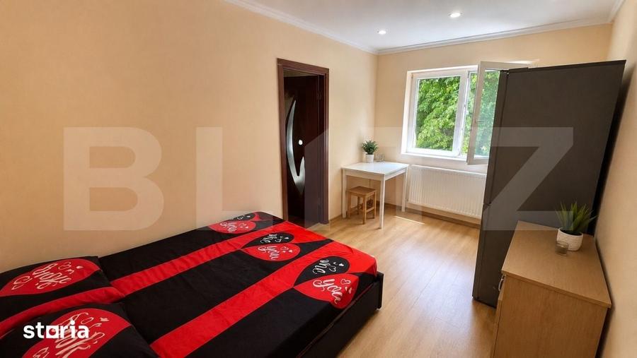 Apartament cu 2 camere semidecomandat în Burdea