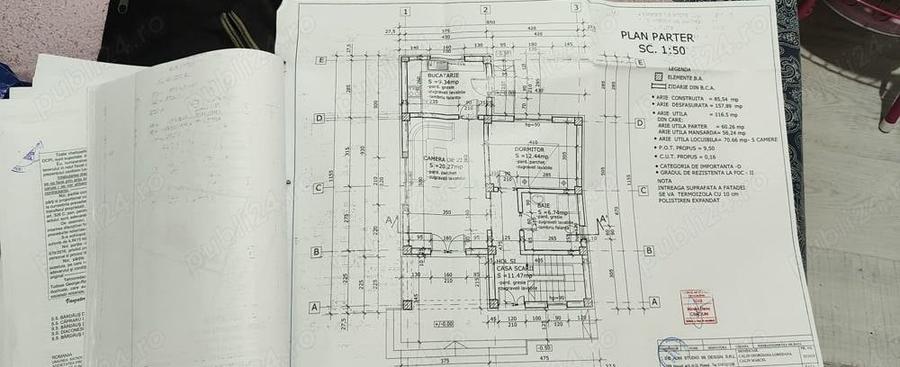 Casă cu 6 camere cu Teren 1200 Mp în Colceag