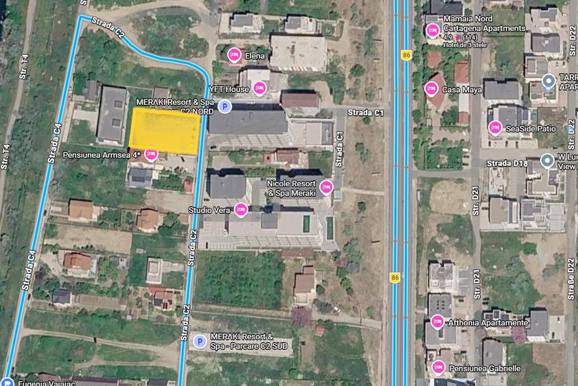 Teren Construcții intravilan de 1271 mp, în Nord